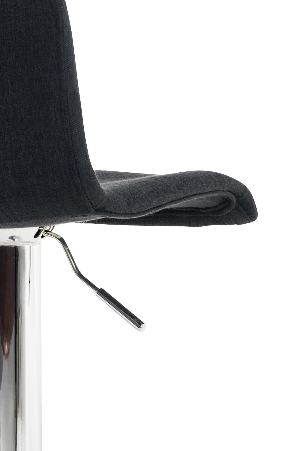 Set van 2 barkrukken Hover stof zwart,chroom schwarz