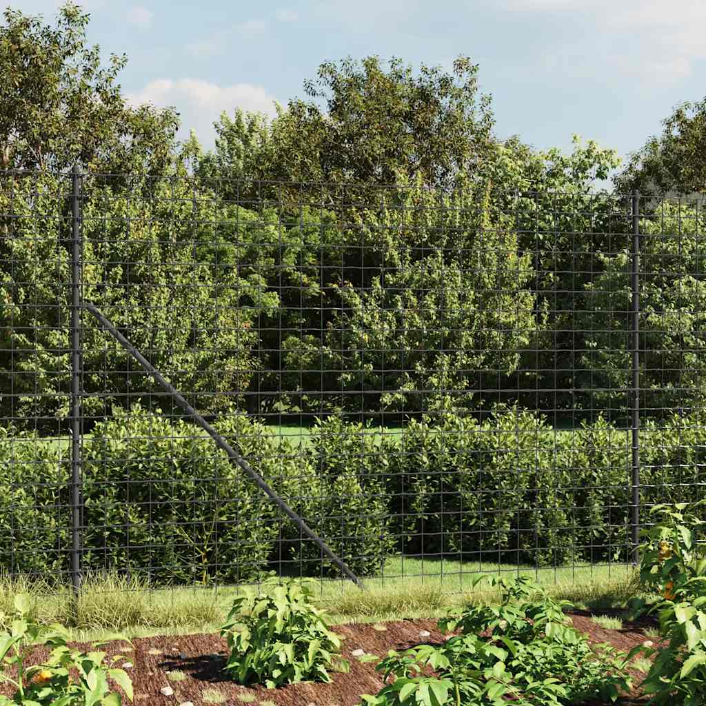 vidaXL Draadgaashek met flens 1x25 m groen