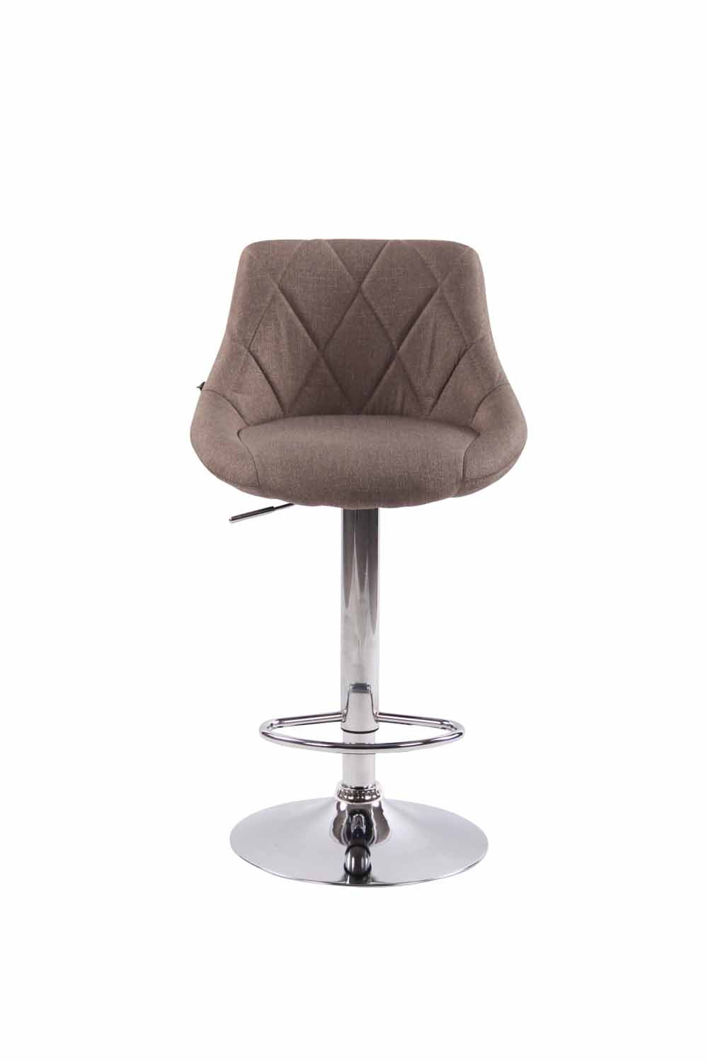 Set van 2 barkrukken Lazio Stof taupe taupe