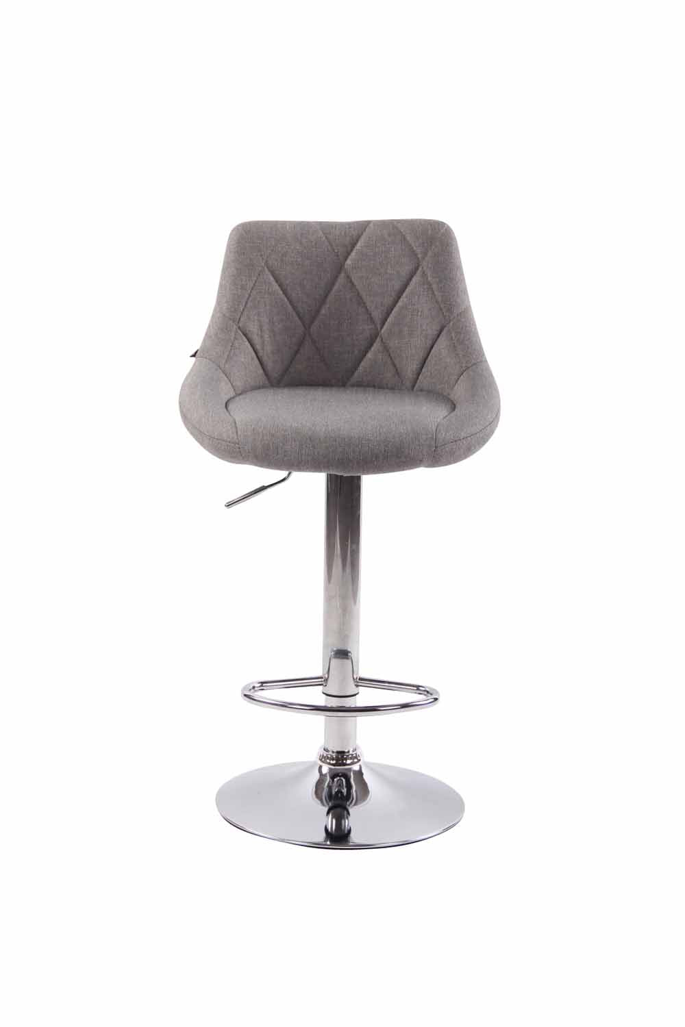 Set van 2 barkrukken Lazio Stof grijs grau