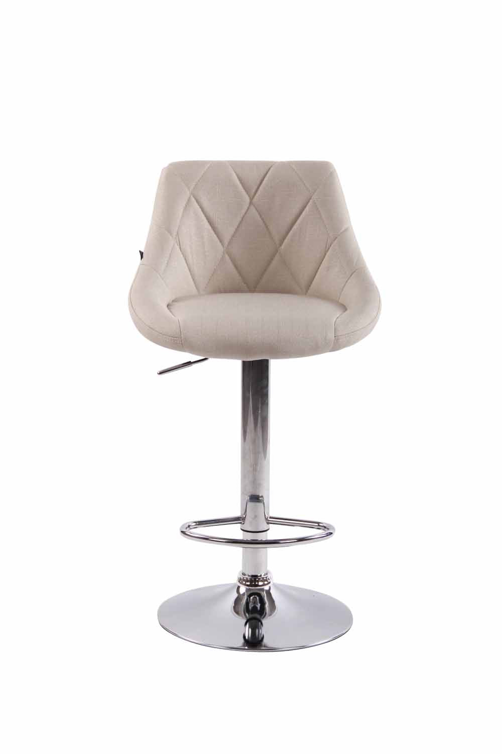 Set van 2 barkrukken Lazio Stof creme creme
