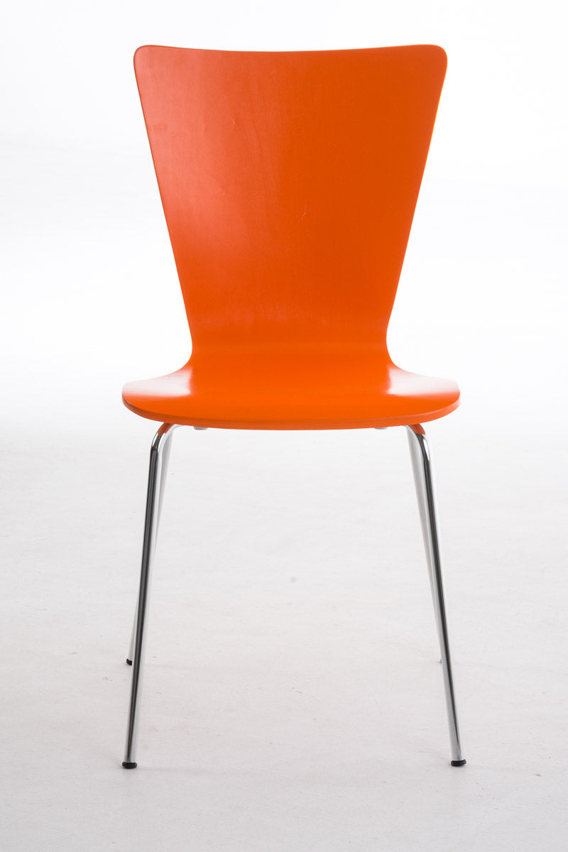 2x bezoekersstoelen Aaron oranje orange