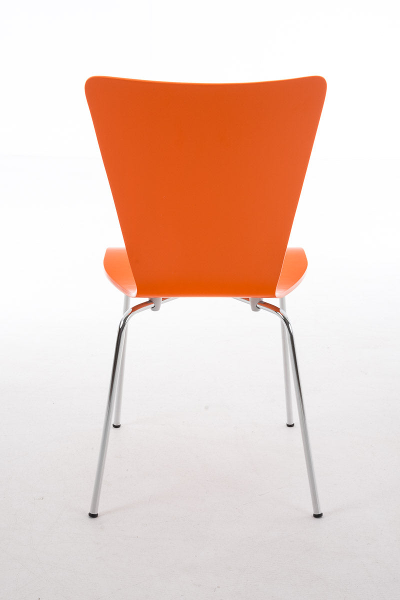 2x bezoekersstoelen Aaron oranje orange