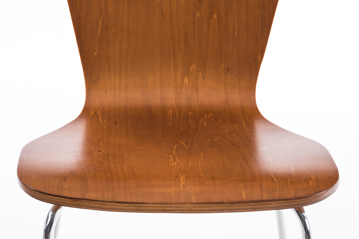 2x bezoekersstoelen Aaron bruin braun