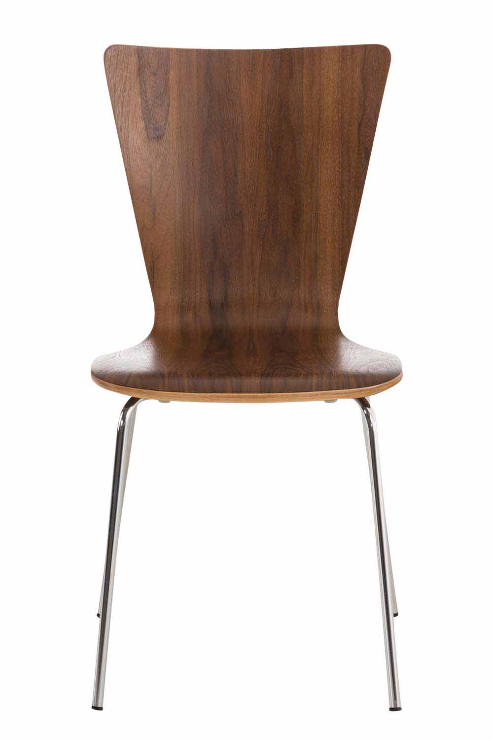 2x bezoekersstoelen Aaron walnoot walnuss