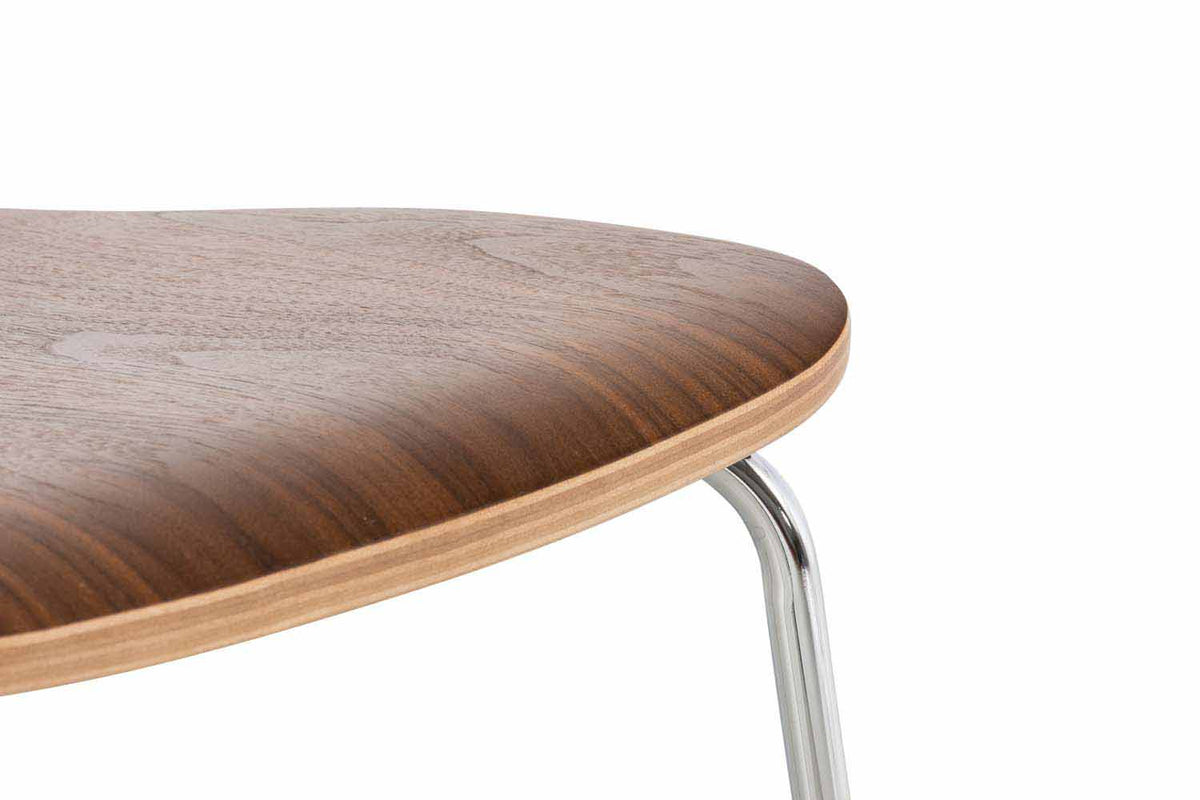 2x bezoekersstoelen Aaron walnoot walnuss