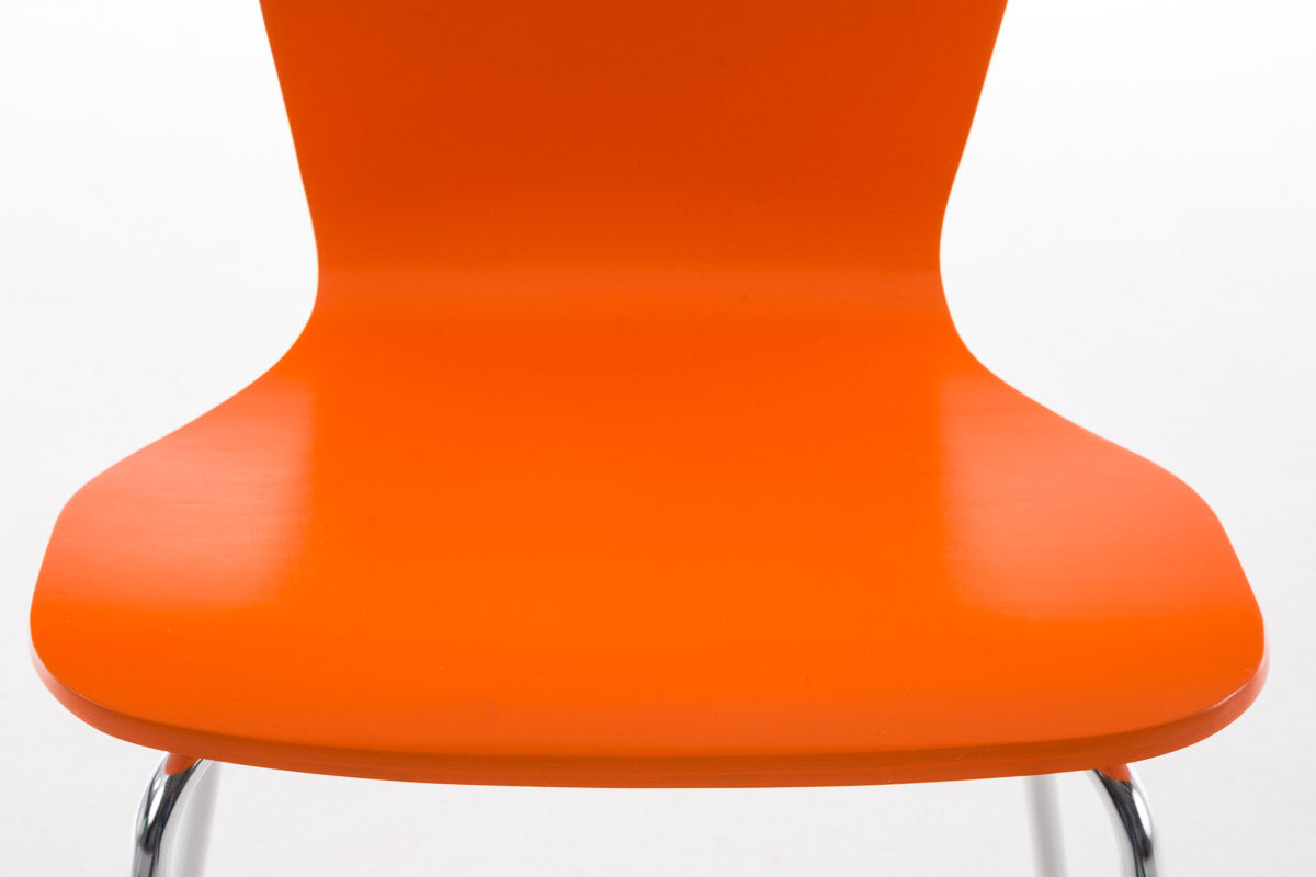 4x bezoekersstoel Aaron oranje orange