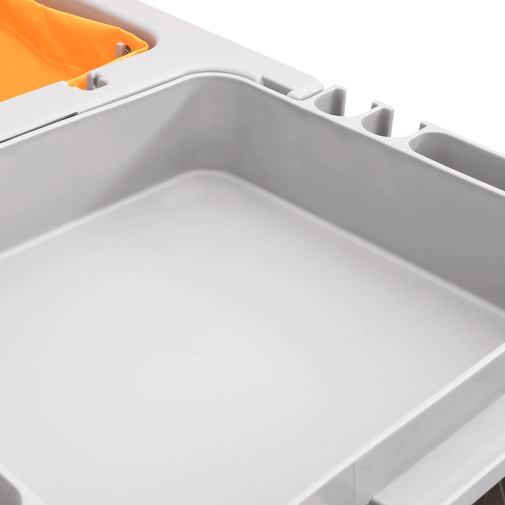 vidaXL Schoonmaakwagen 3-laags met afneembare zak PP oxford stof