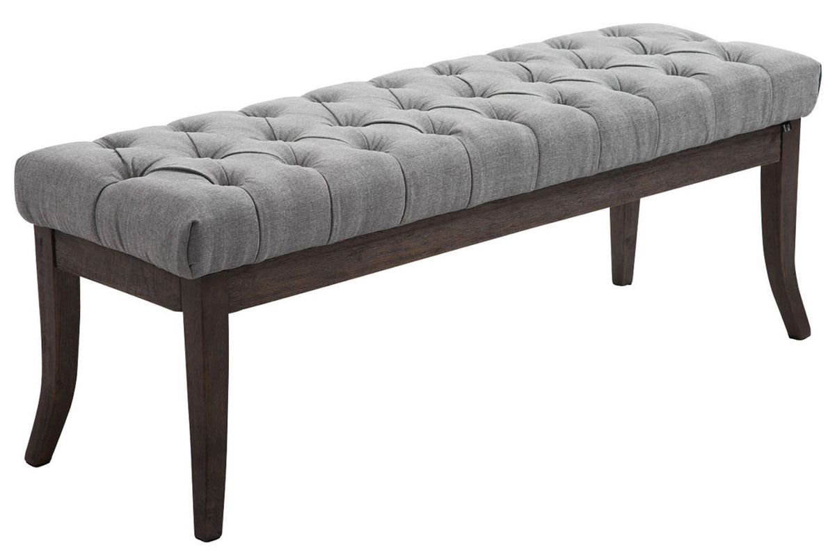 Bank Ramses stof grijs,120 cm grau