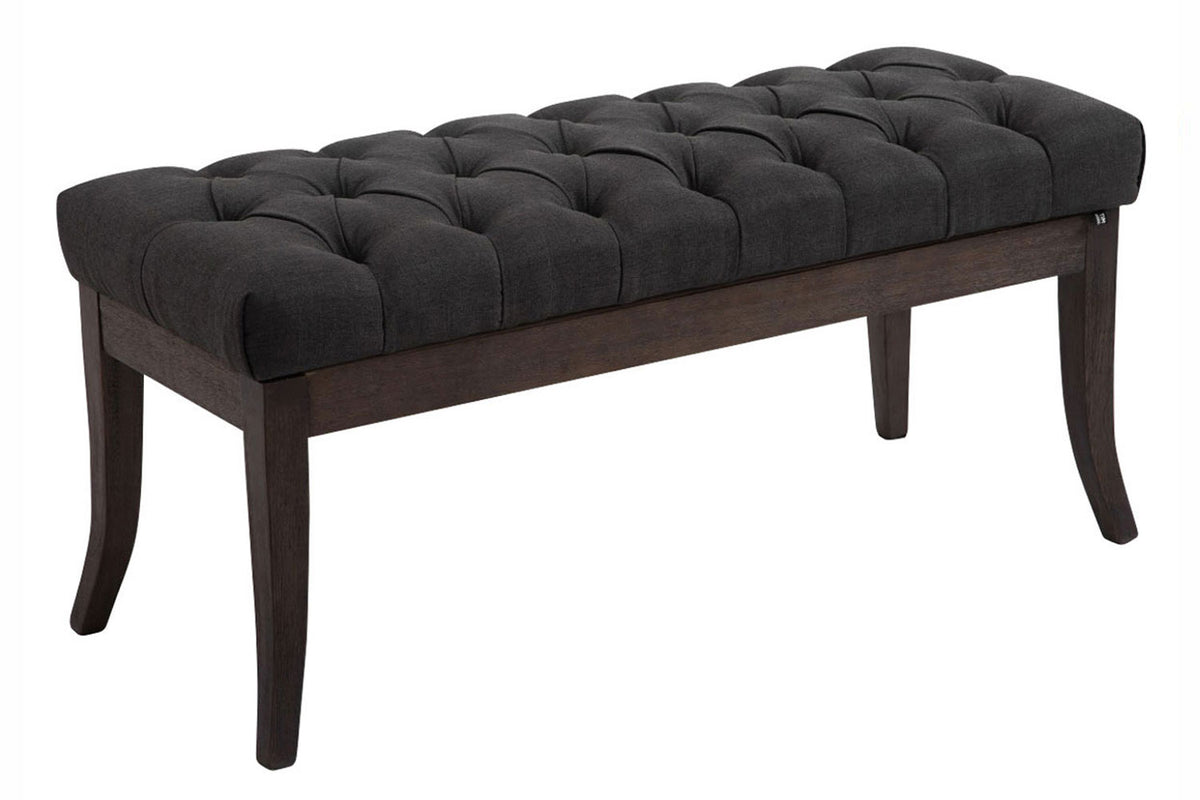 Bank Ramses stof donkergrijs,100 cm dunkelgrau
