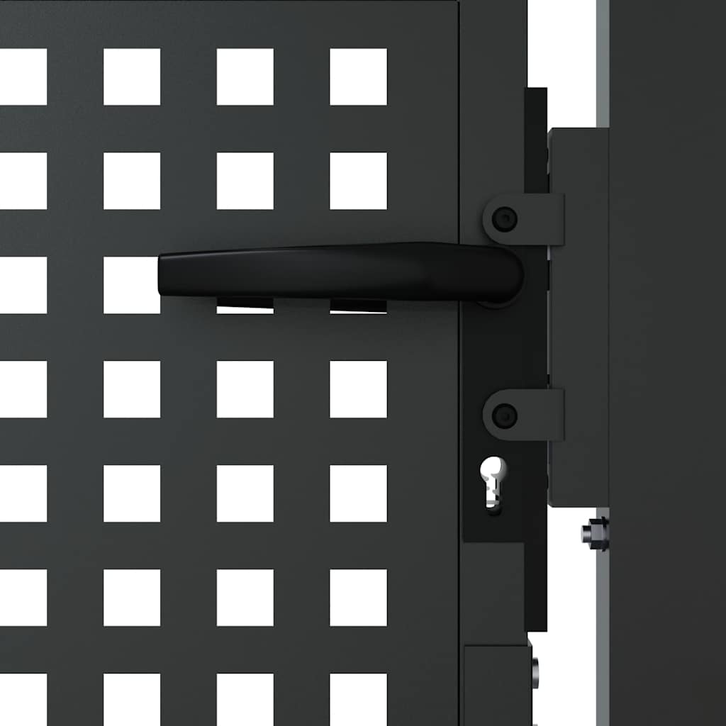 vidaXL Poort 300x150 cm staal antracietkleurig