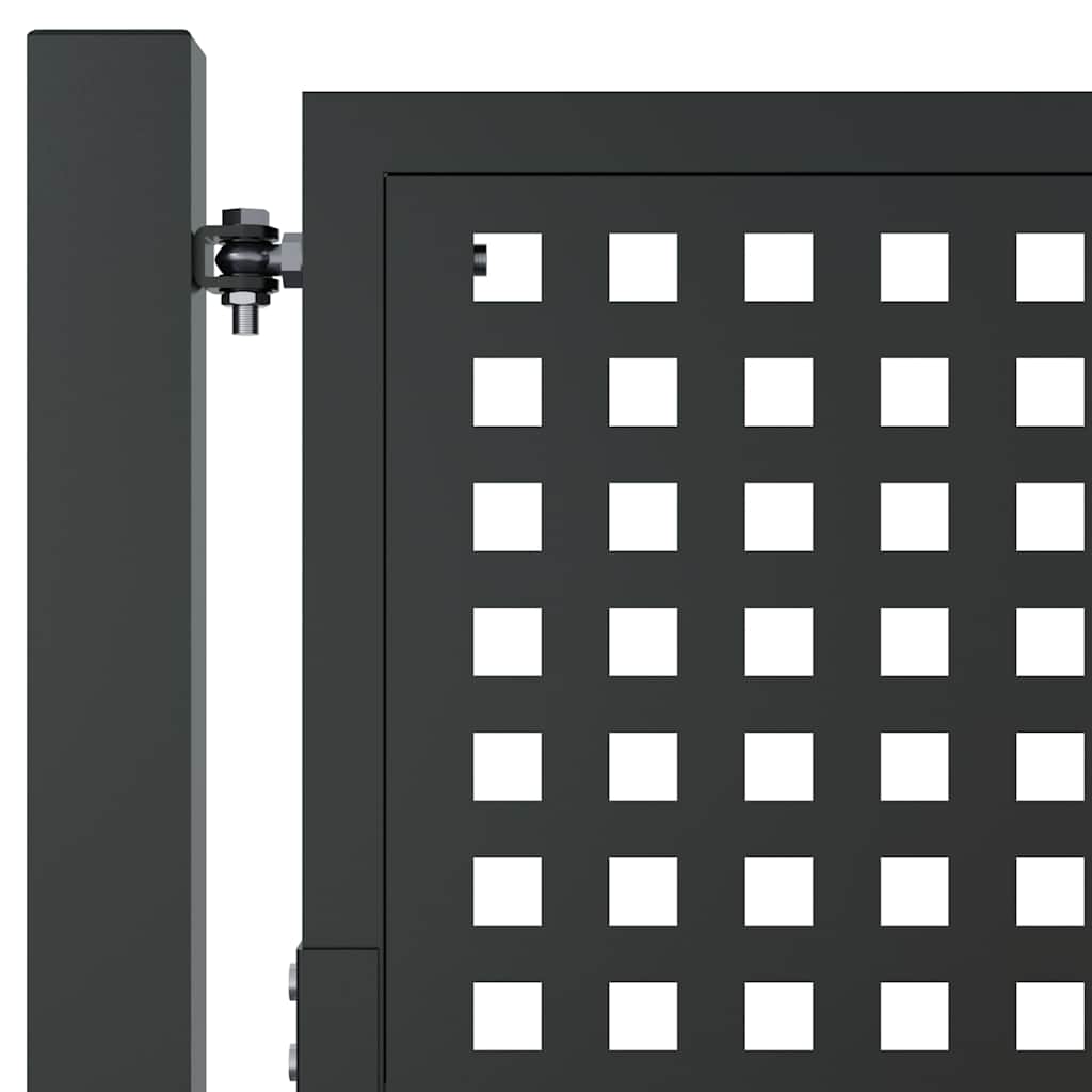 vidaXL Poort 300x150 cm staal antracietkleurig