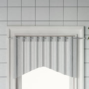 vidaXL Gordijnrails 2 st 90-130 cm aluminium wit en zilverkleurig