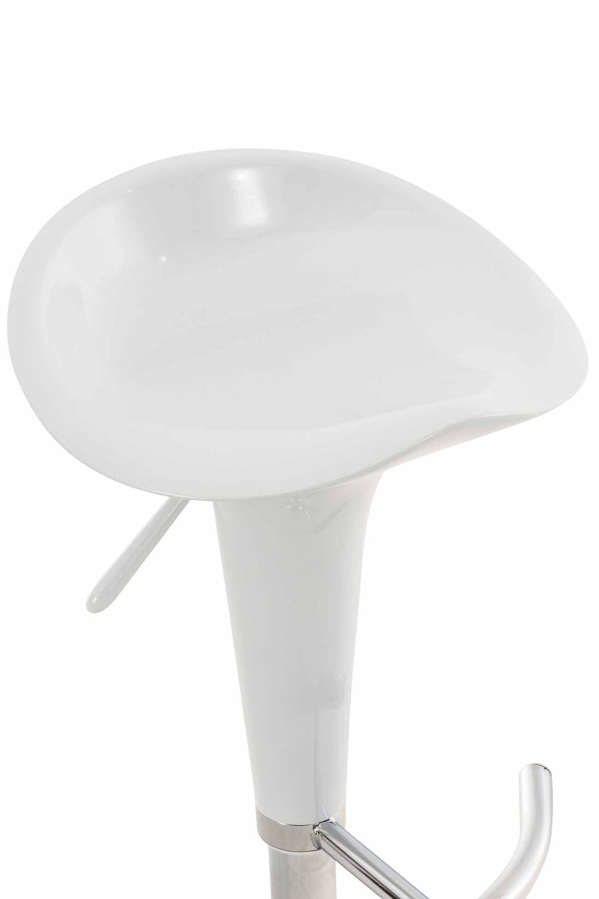 Barkruk Saddle wit weiß