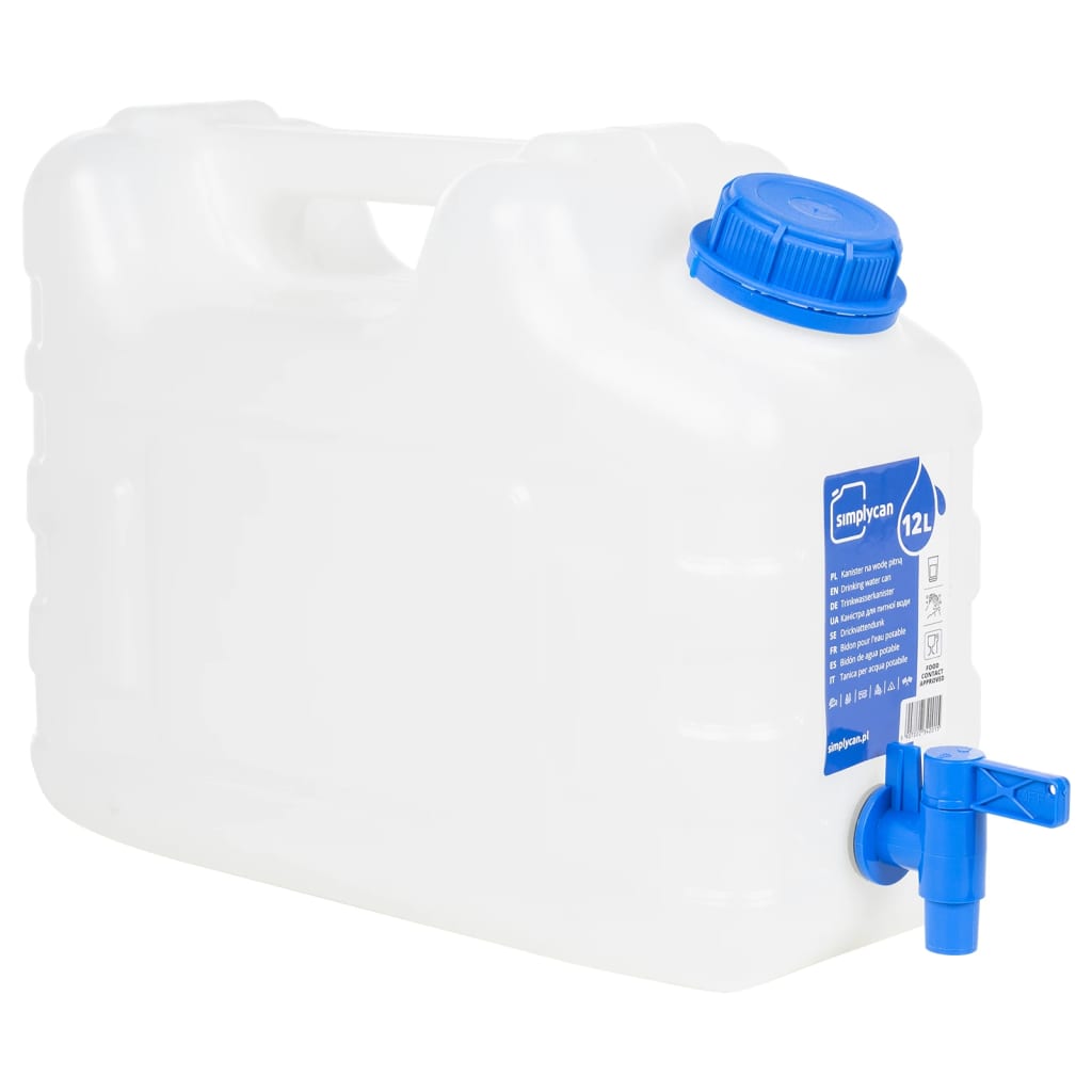 vidaXL Watertank met kraan en zeepdispenser 15 L kunststof