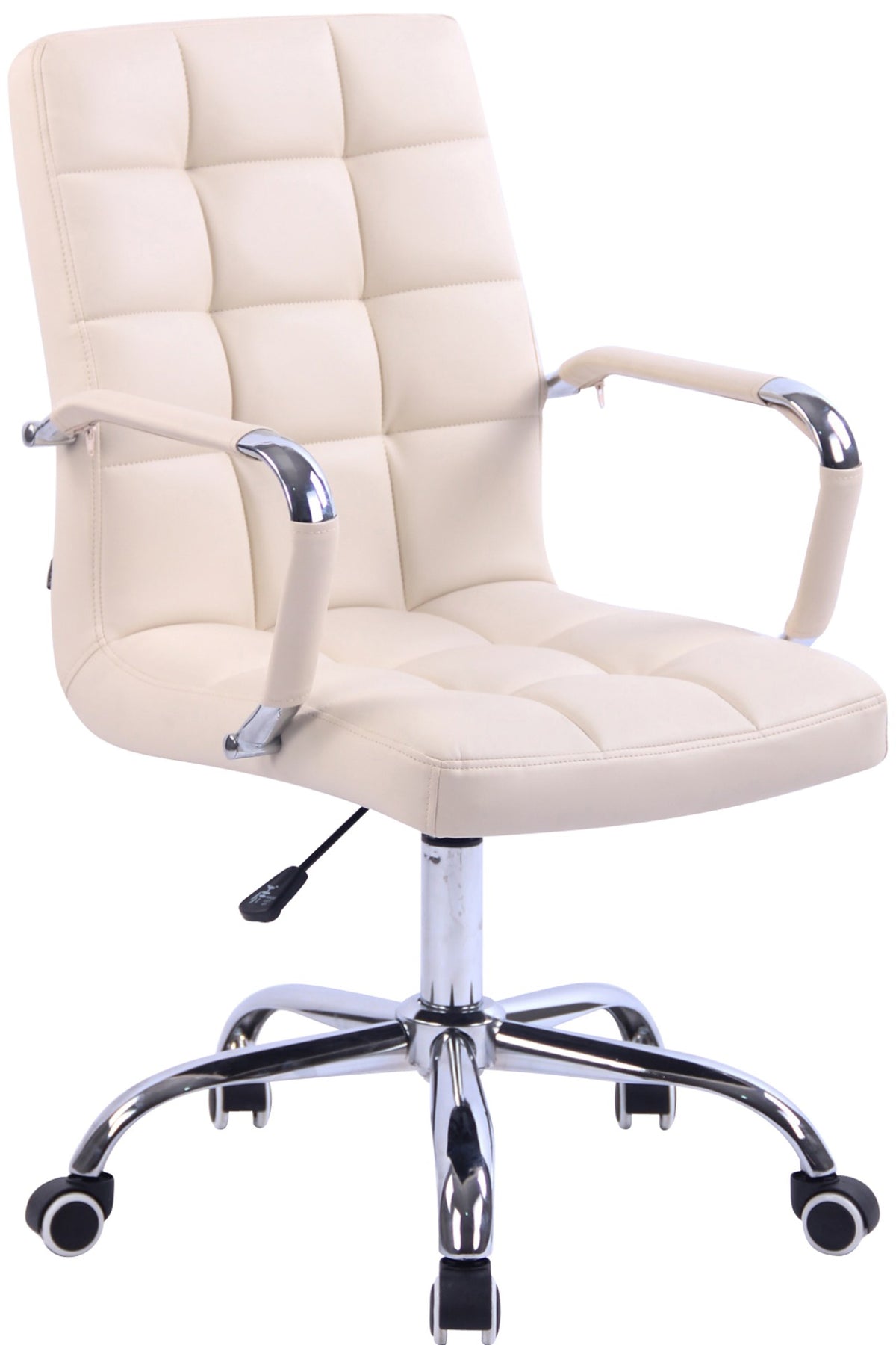 Bureaustoel Deli Kunstleer creme creme