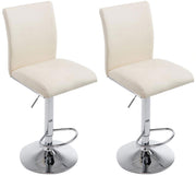 Set van 2 barkruk Keulen met kunstleer creme creme