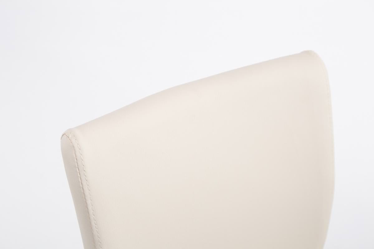 Set van 2 barkruk Keulen met kunstleer creme creme