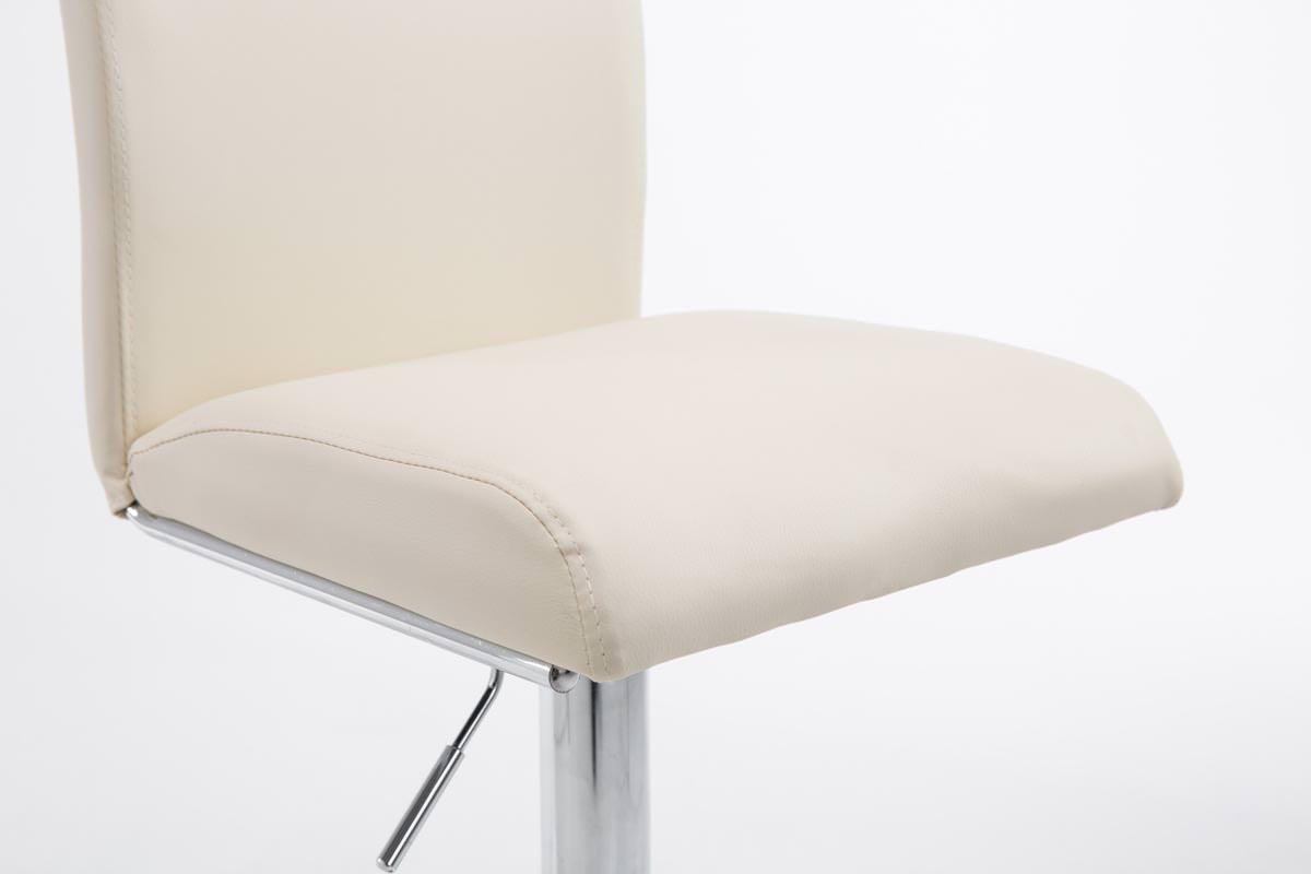 Set van 2 barkruk Keulen met kunstleer creme creme