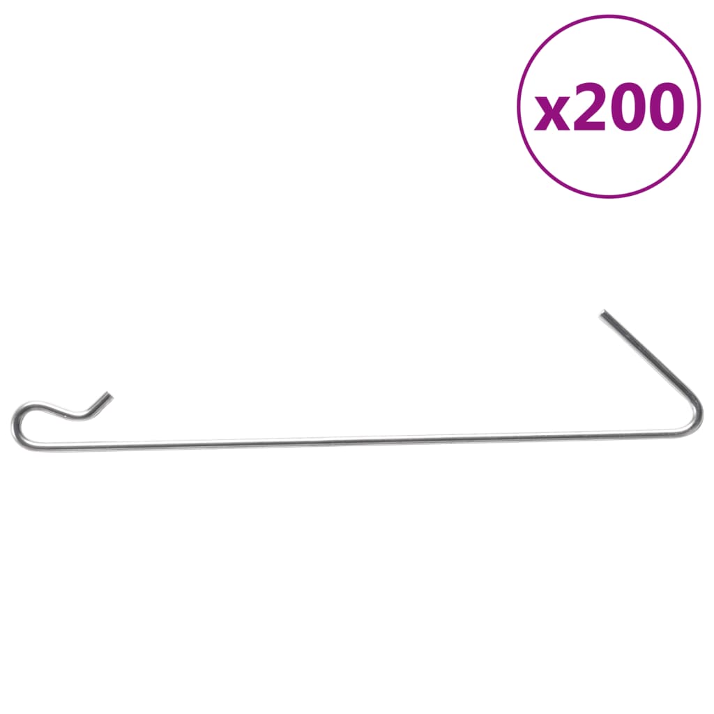 vidaXL Schanskorfhaken 100 st staal