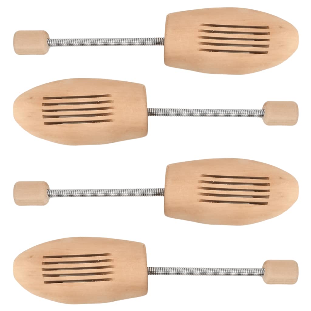 vidaXL Shoe Stretchers 2 pairs EU size 43-46 solid lotus wood