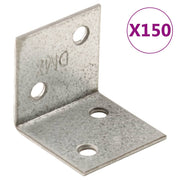 vidaXL Hoekbeugels 40 stuks 2 mm 100x60x100 mm gegalvaniseerd staal