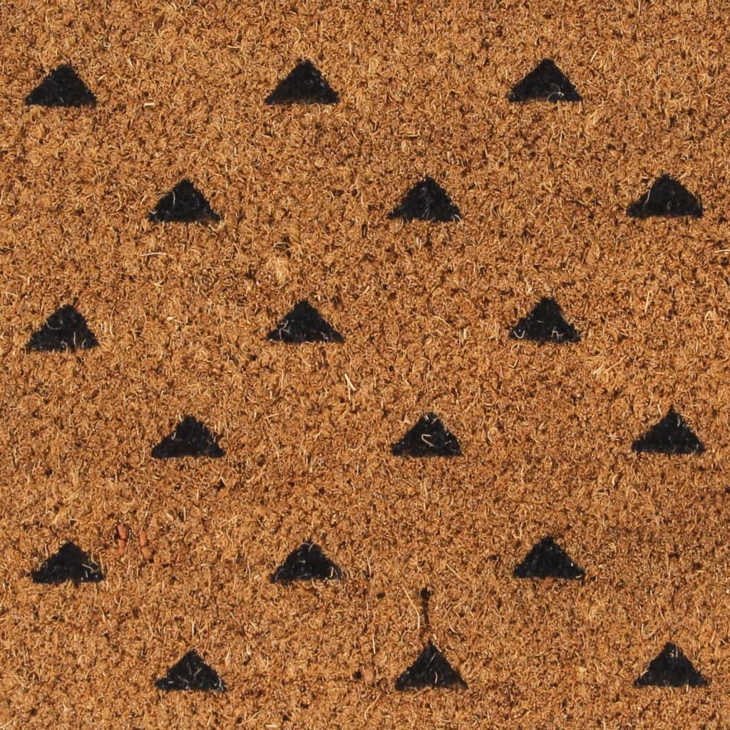 vidaXL Deurmat 45x75 cm getufte kokosvezel naturel