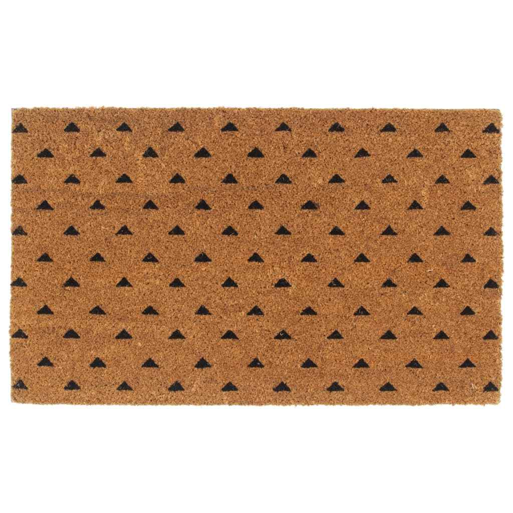vidaXL Deurmat 45x75 cm getufte kokosvezel naturel