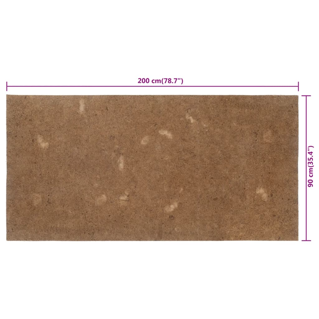 vidaXL Matrasonderlegger 70x200 cm kokosnootvezel