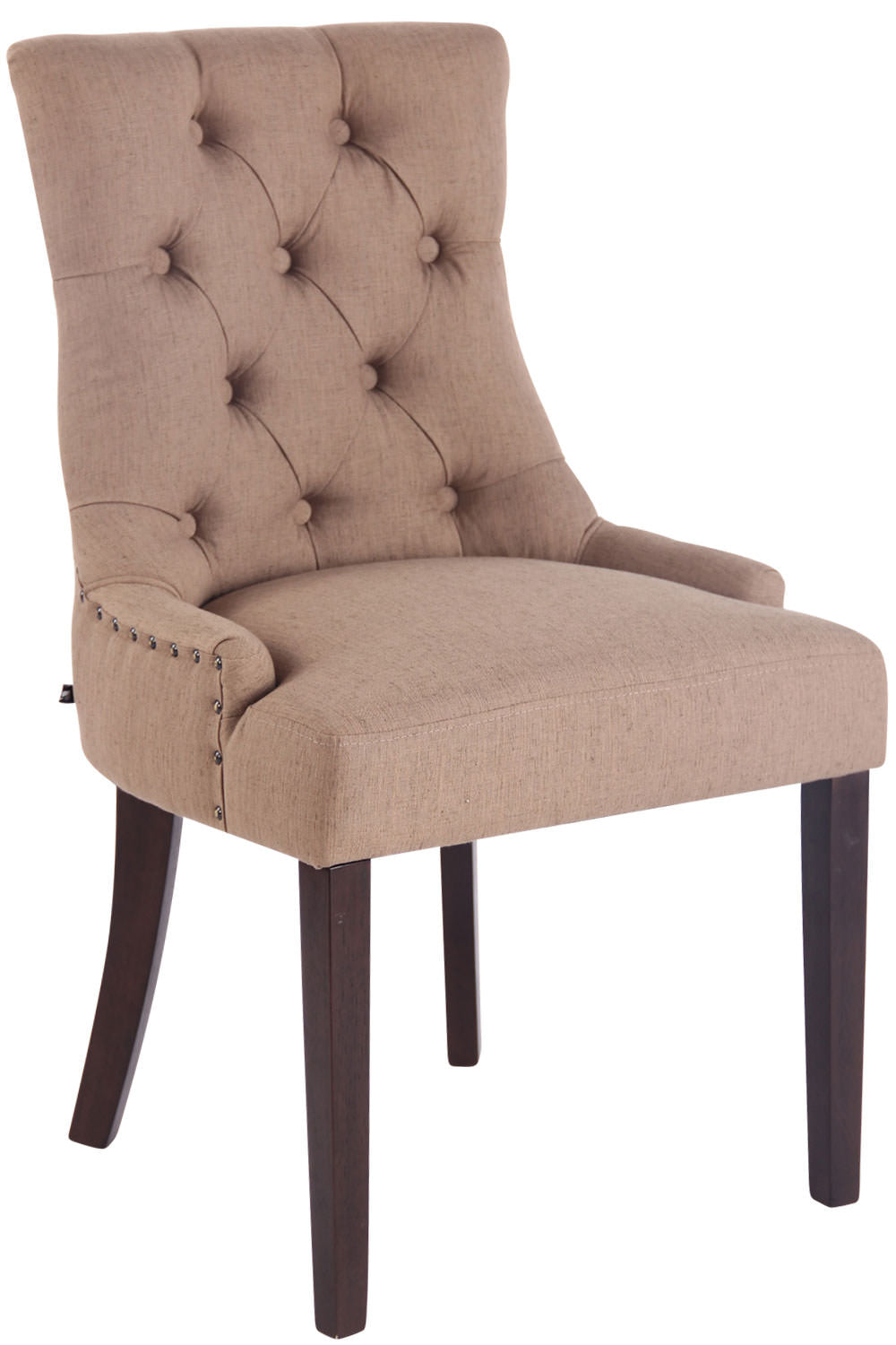 Eetkamerstoel Aberdeen stof taupe,antiek taupe