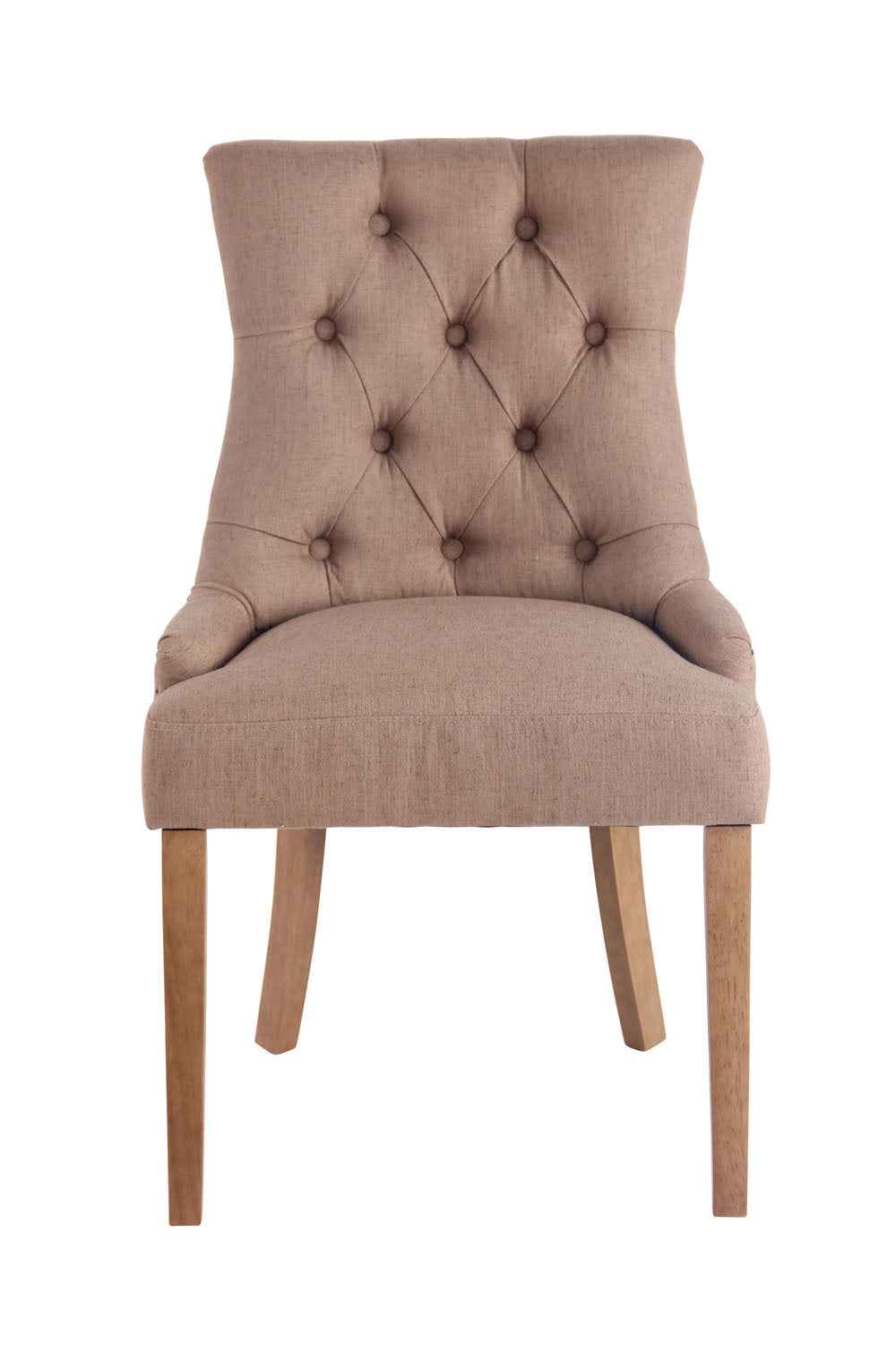 Eetkamerstoel Aberdeen stof taupe,antiek licht taupe