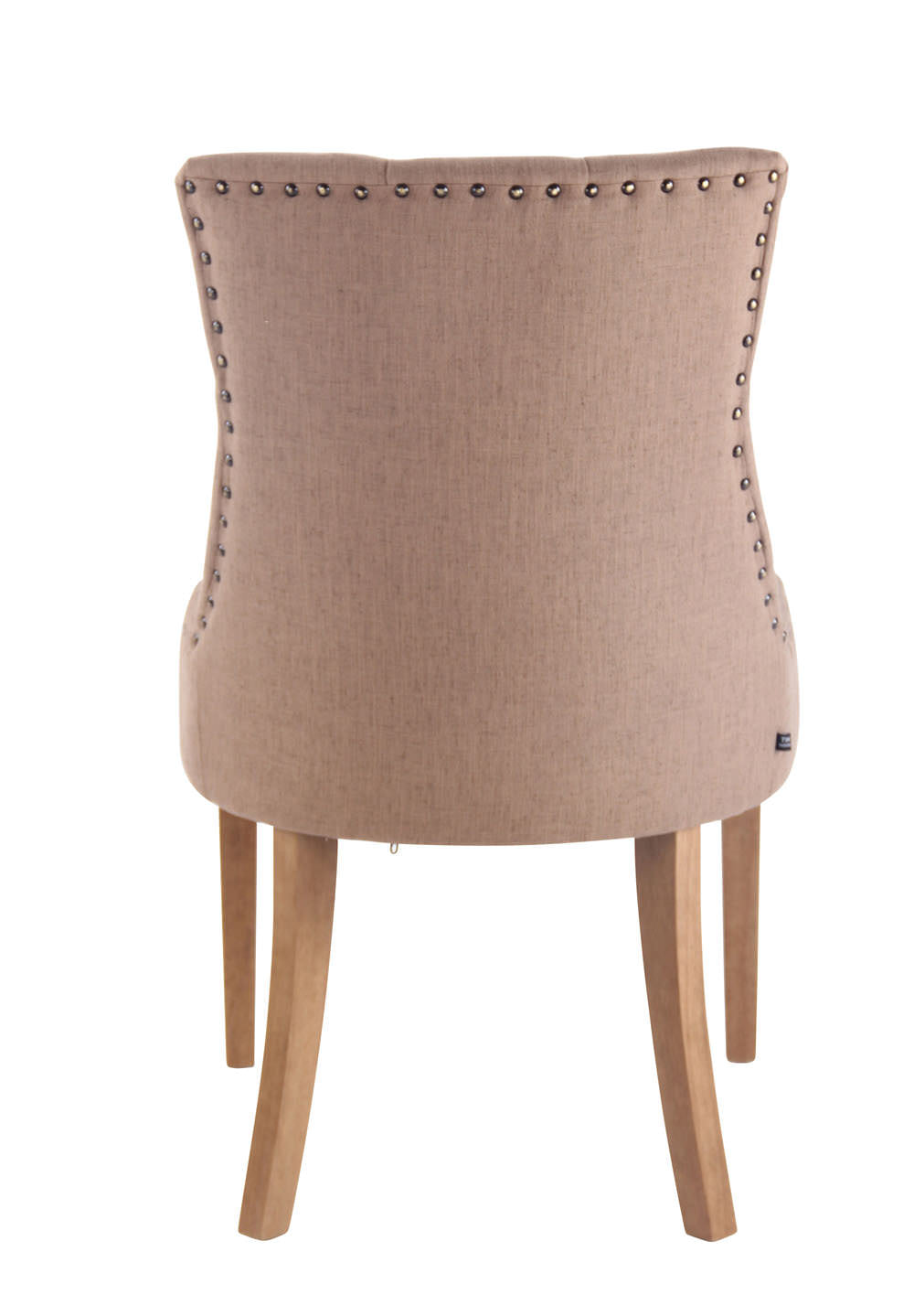Eetkamerstoel Aberdeen stof taupe,antiek licht taupe