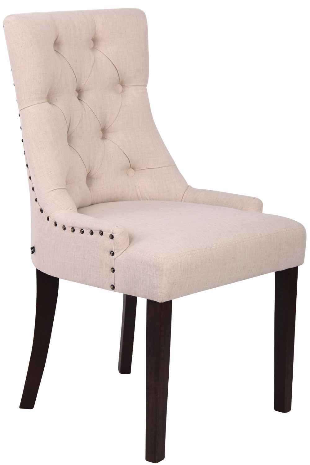 Eetkamerstoel Aberdeen stof creme,antiek creme