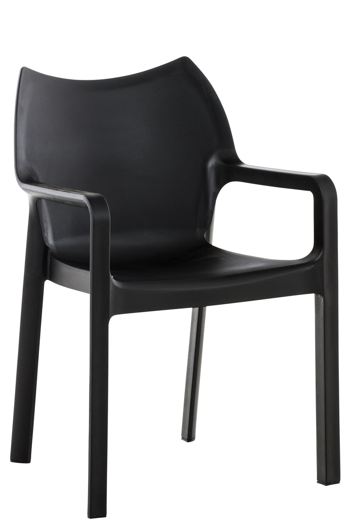Tuinstoel Diva met Armleuning zwart schwarz