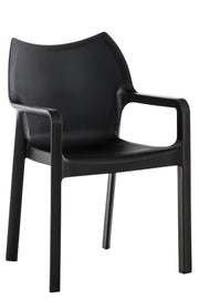 Tuinstoel Diva met Armleuning zwart schwarz