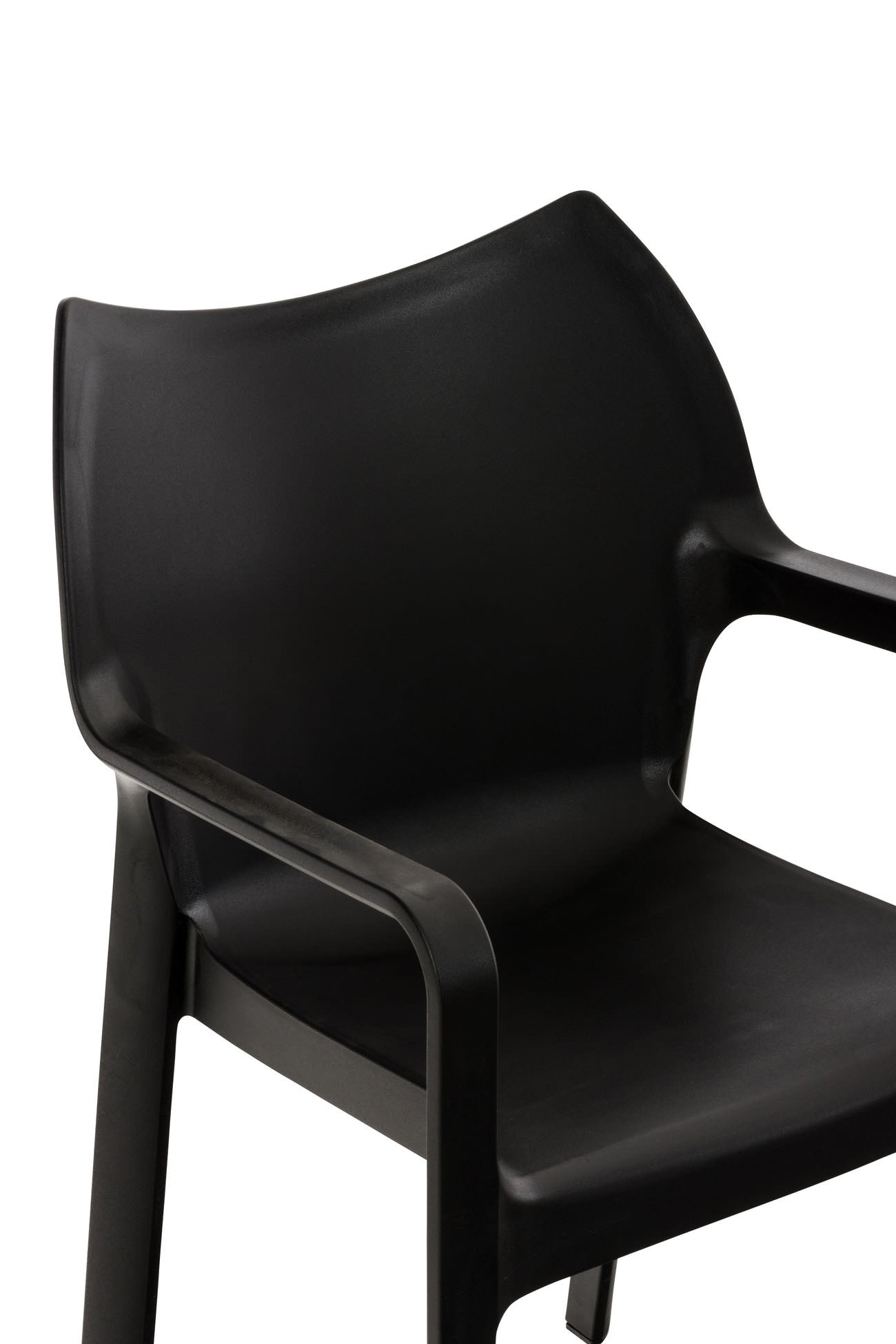 Tuinstoel Diva met Armleuning zwart schwarz