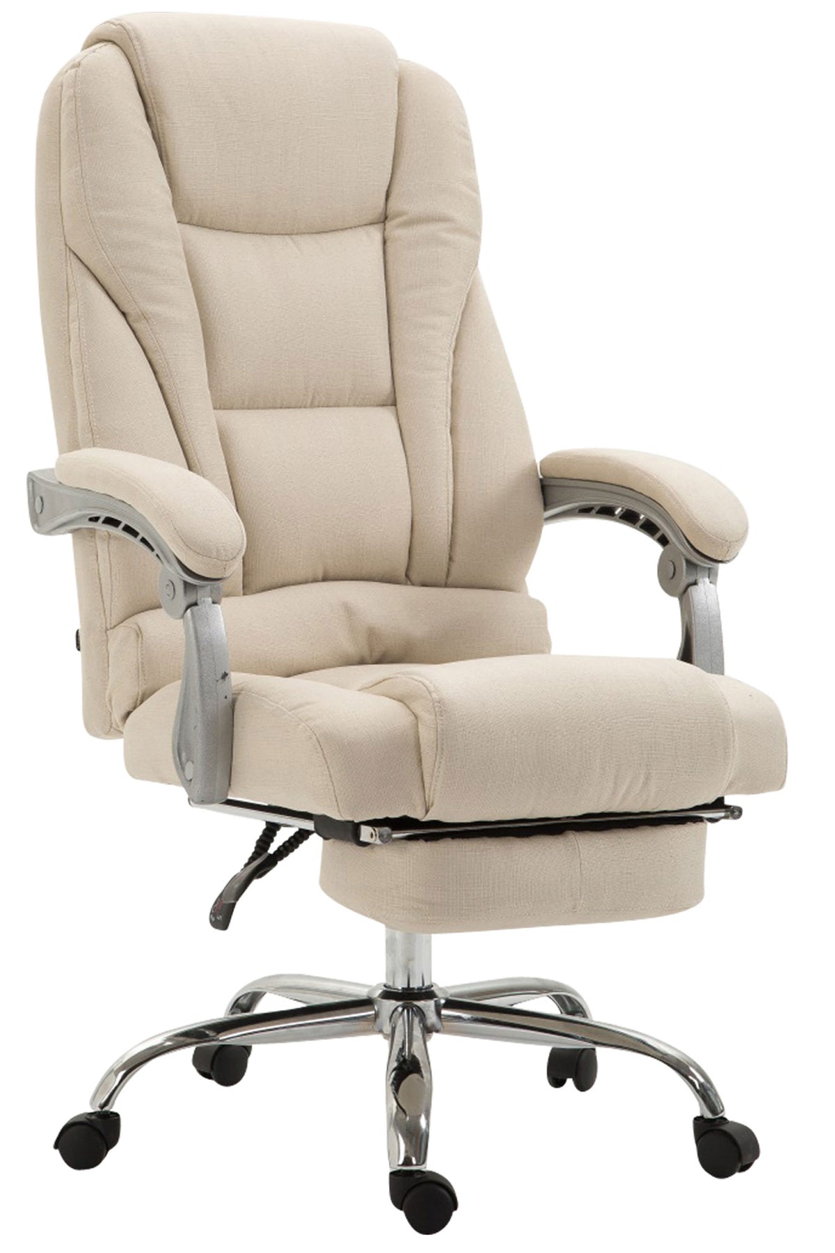 Bureaustoel Pacific Stof Met Voetsteun creme creme