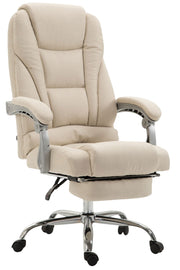 Bureaustoel Pacific Stof Met Voetsteun creme creme