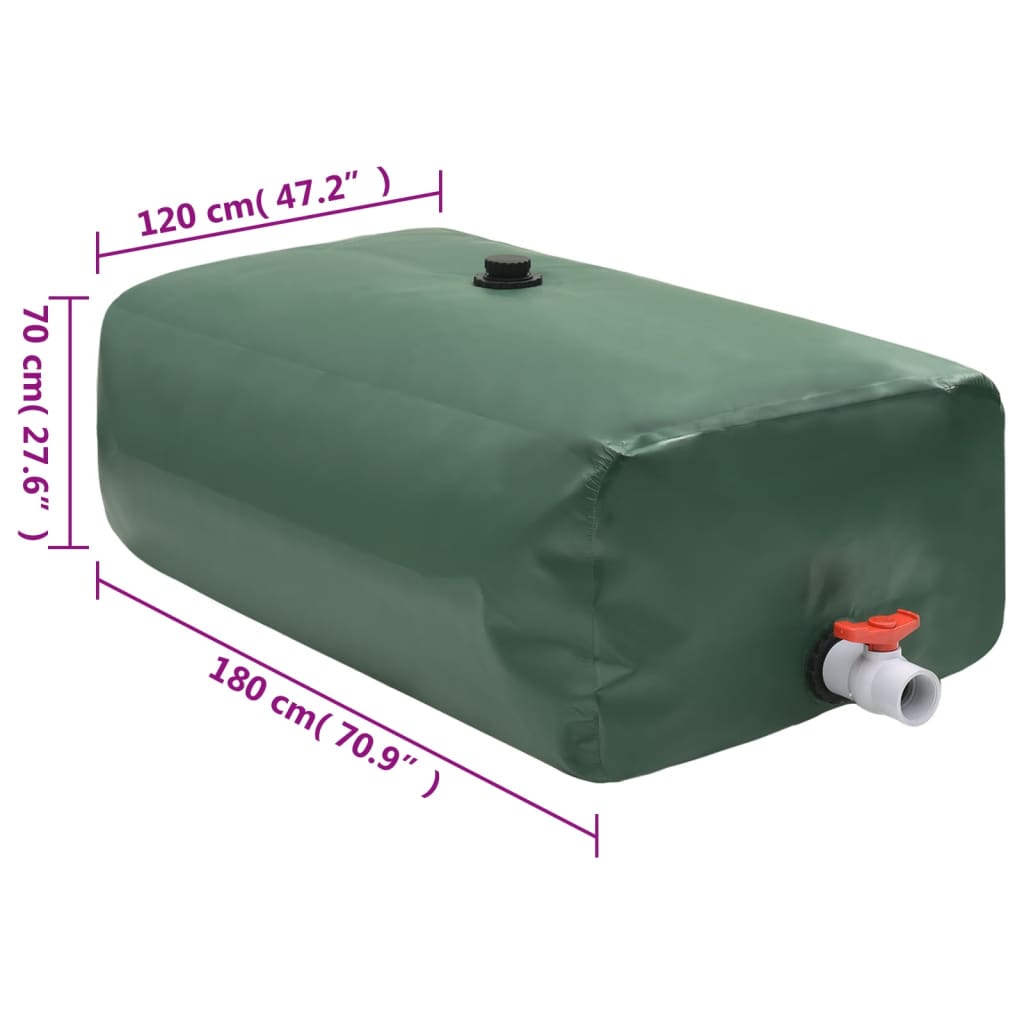 vidaXL Watertank met kraan opvouwbaar 100 L PVC