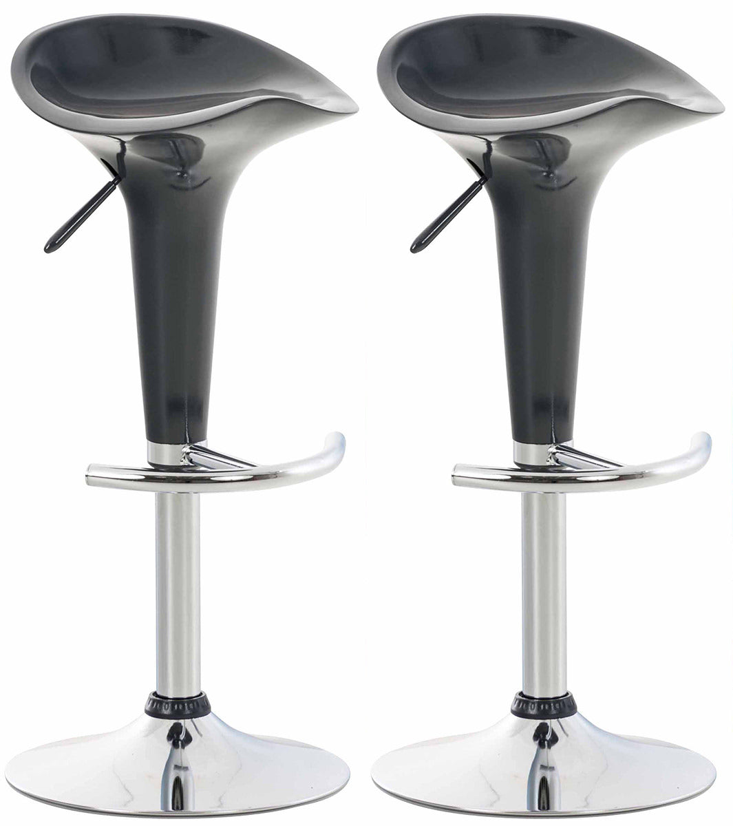 Set van 2 barkrukken Saddle grijs grau