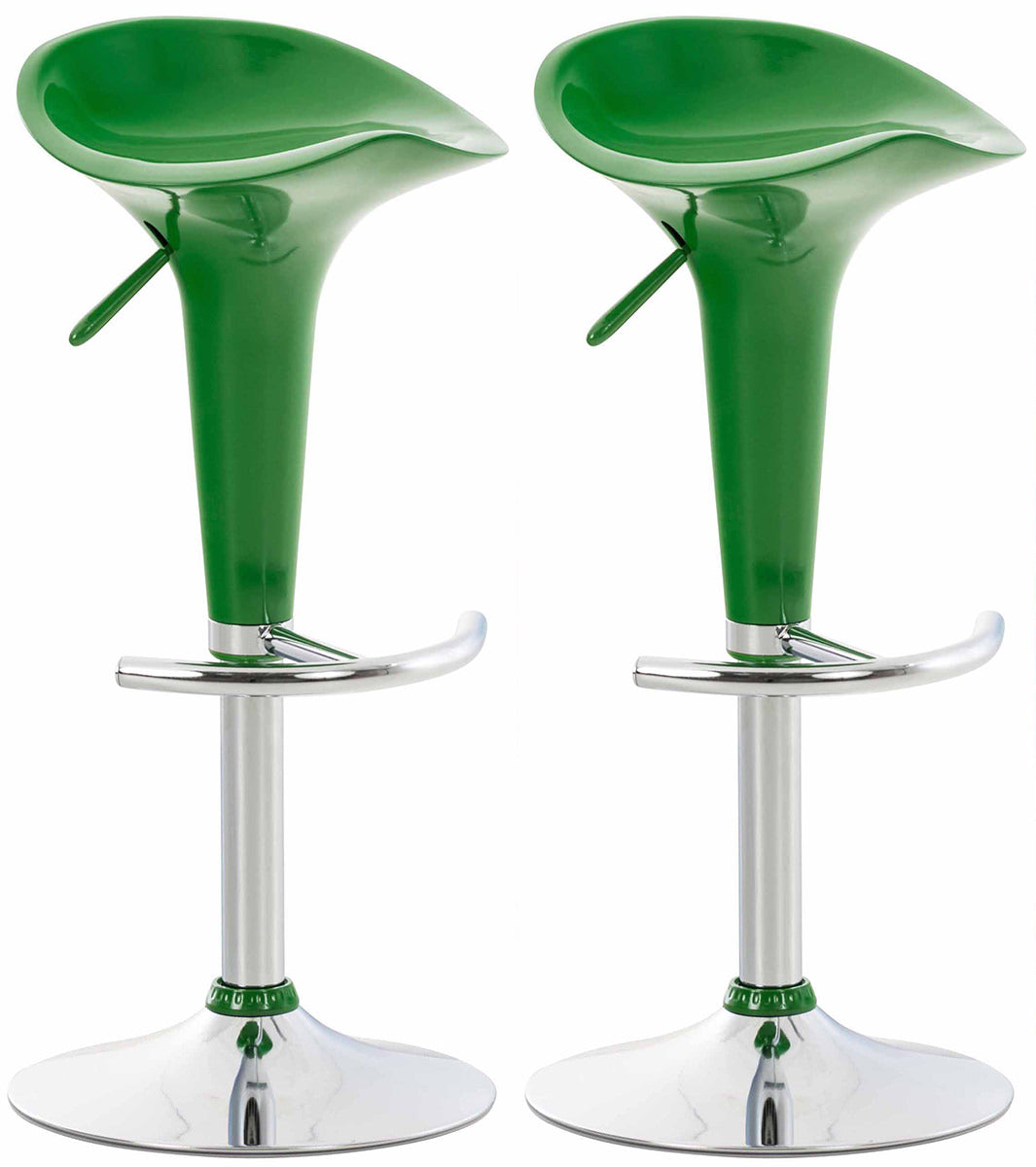 Set van 2 barkrukken Saddle groen grün