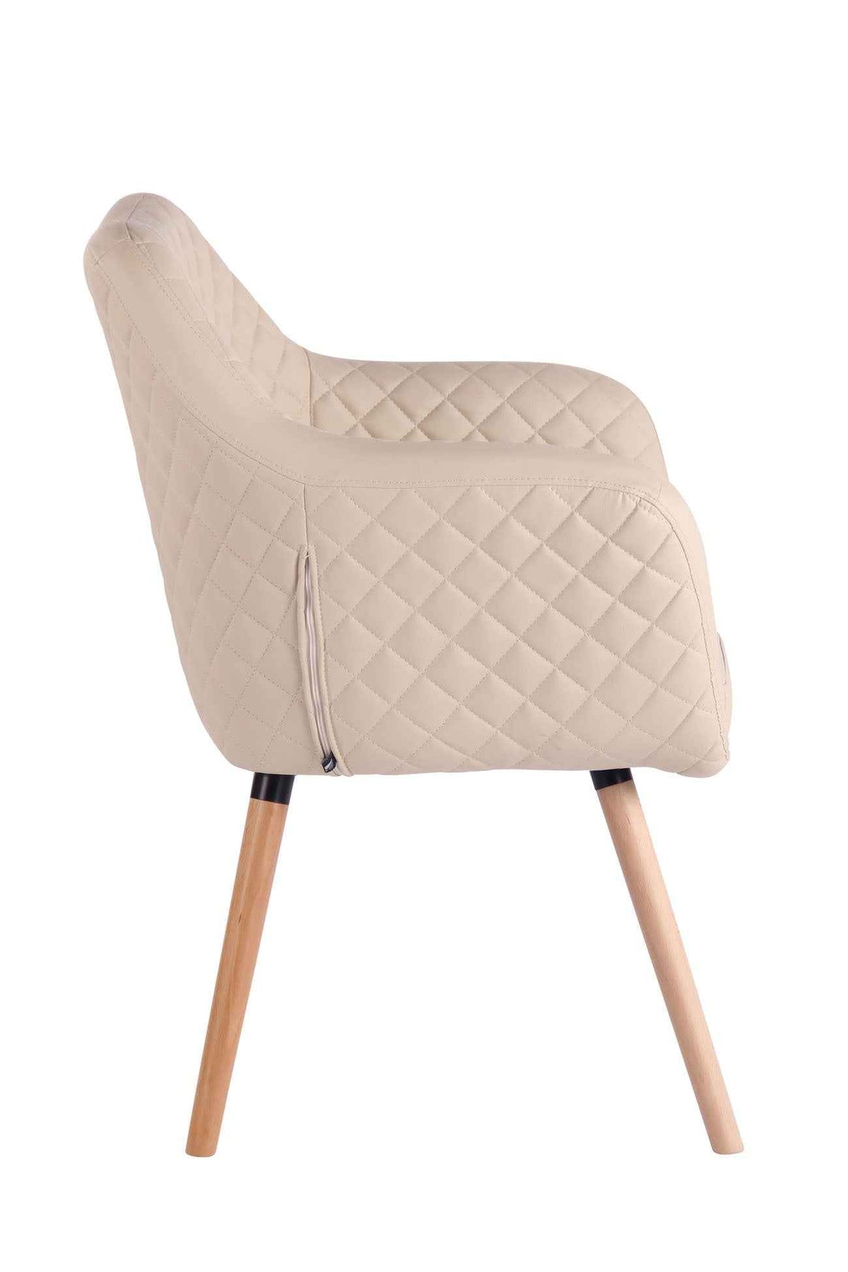 Eetkamerstoel Gent Kunstleer natura,creme creme