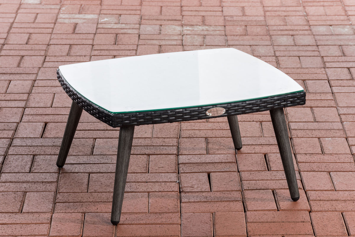 Tafel Ameland vlak rotan zwart,35 cm schwarz