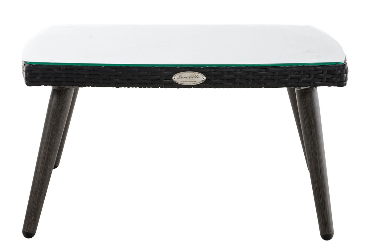 Tafel Ameland vlak rotan zwart,35 cm schwarz