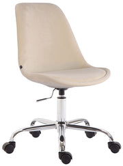Bureaustoel Toulouse Fluweel creme creme