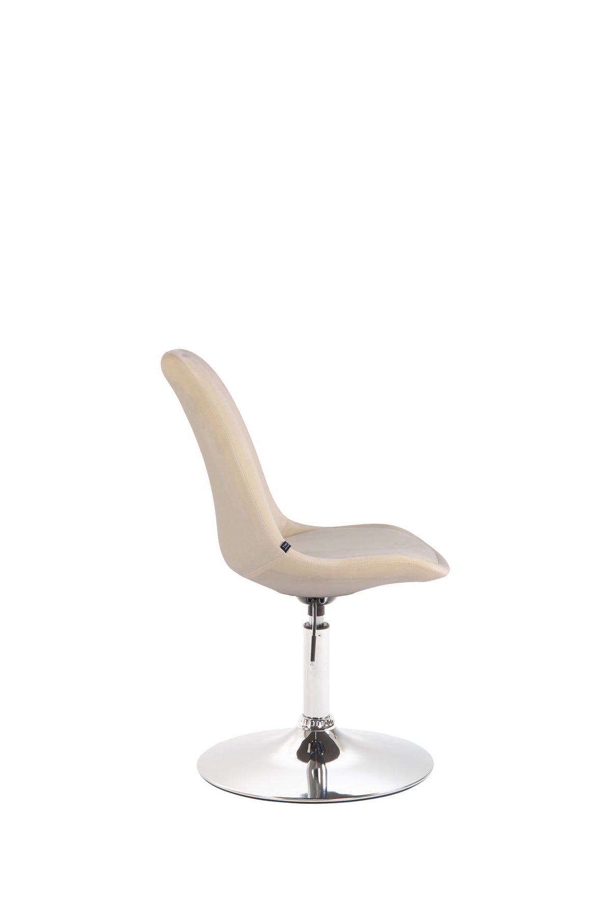 Eetkamerstoel Maverick Fluweel creme,chroom creme