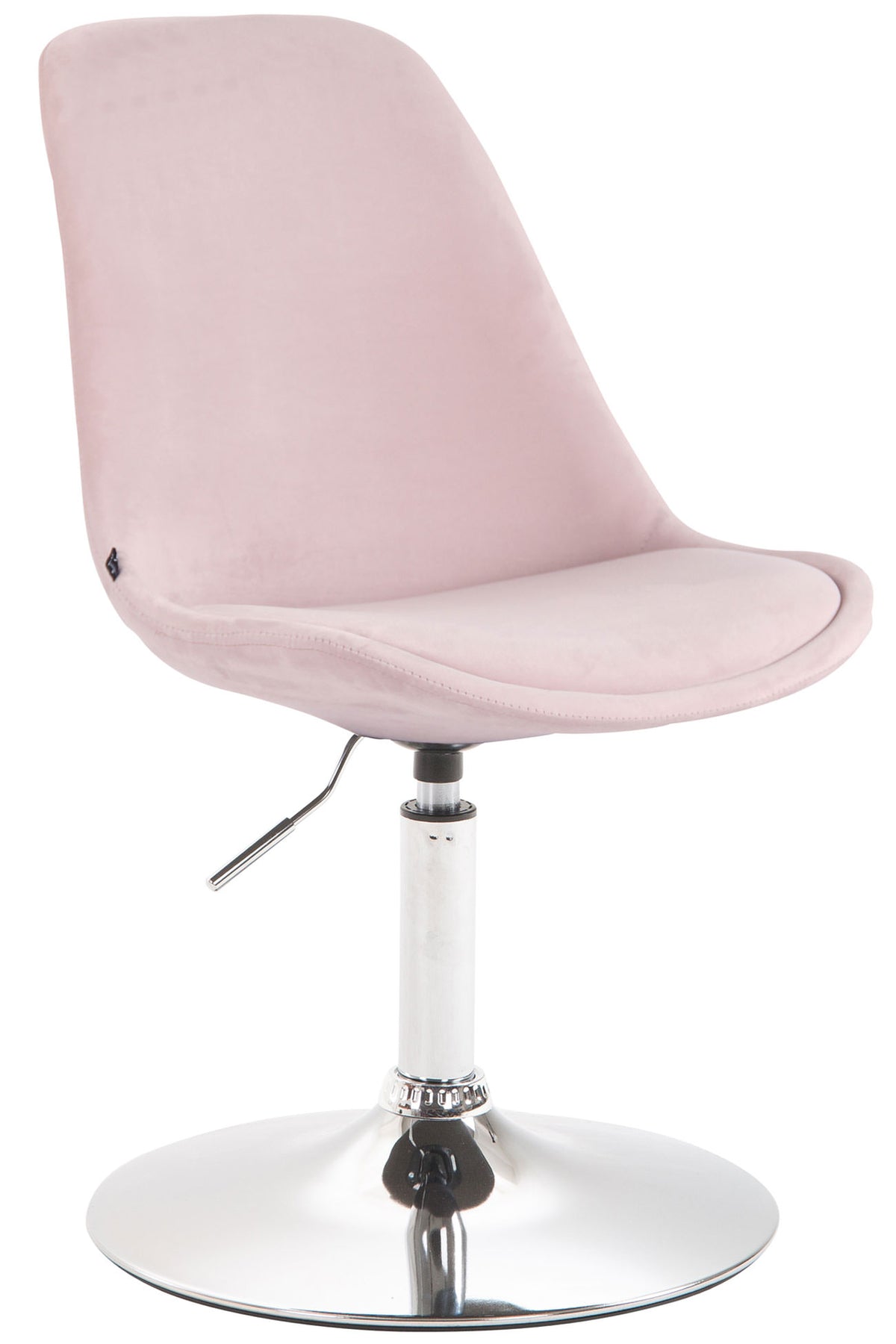 Eetkamerstoel Maverick Fluweel roze,chroom pink