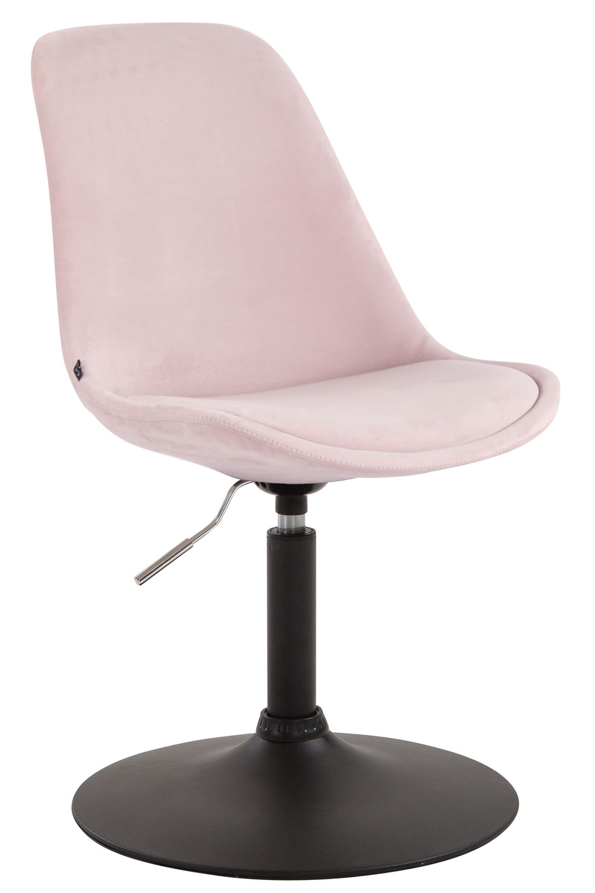 Eetkamerstoel Maverick Fluweel roze,zwart pink