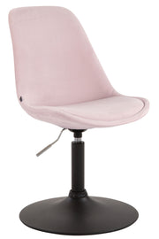 Eetkamerstoel Maverick Fluweel roze,zwart pink