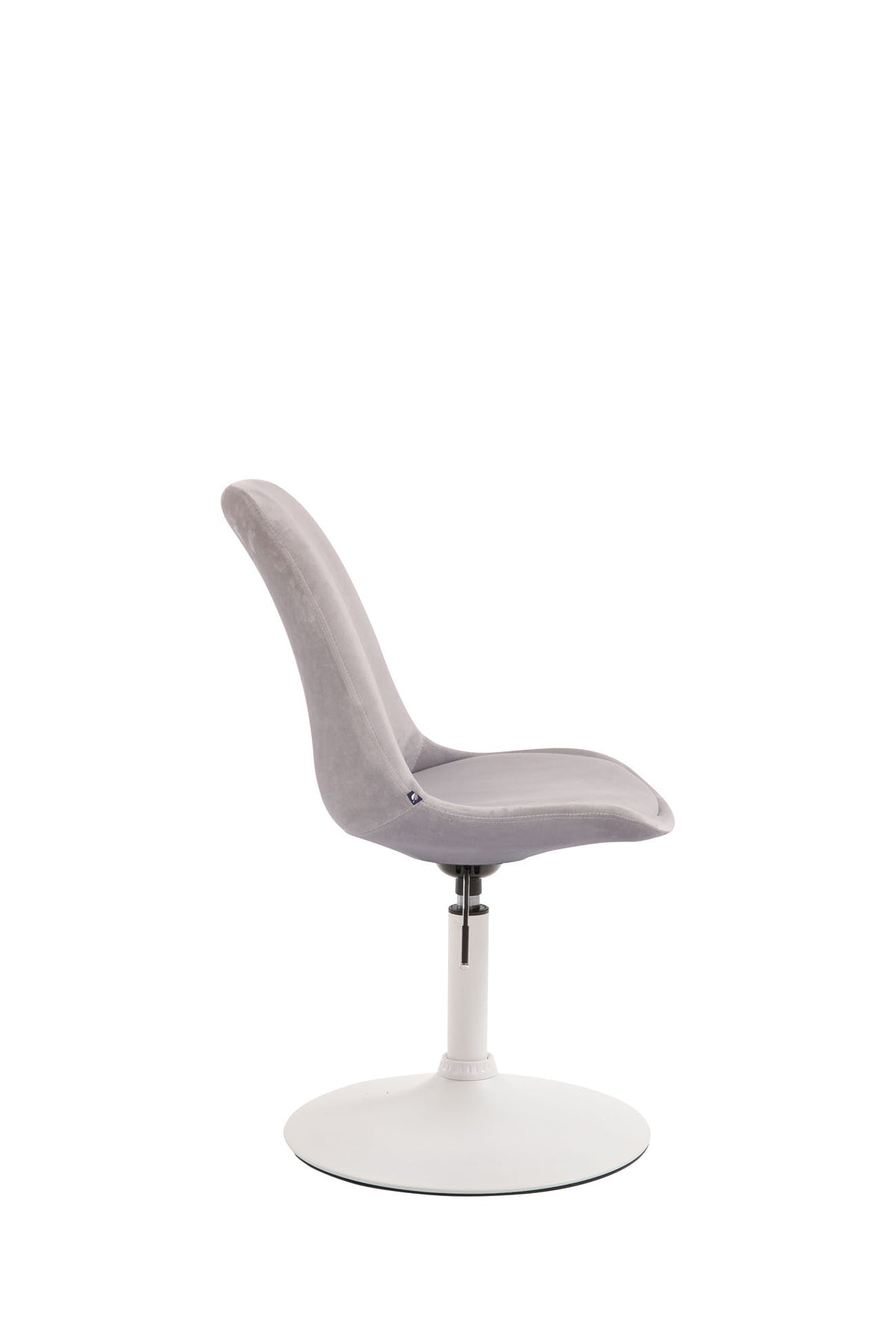 Eetkamerstoel Maverick Fluweel grijs,wit grau